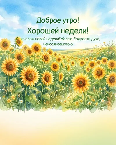 Доброе утро! Хорошей недели! — morning summer 12